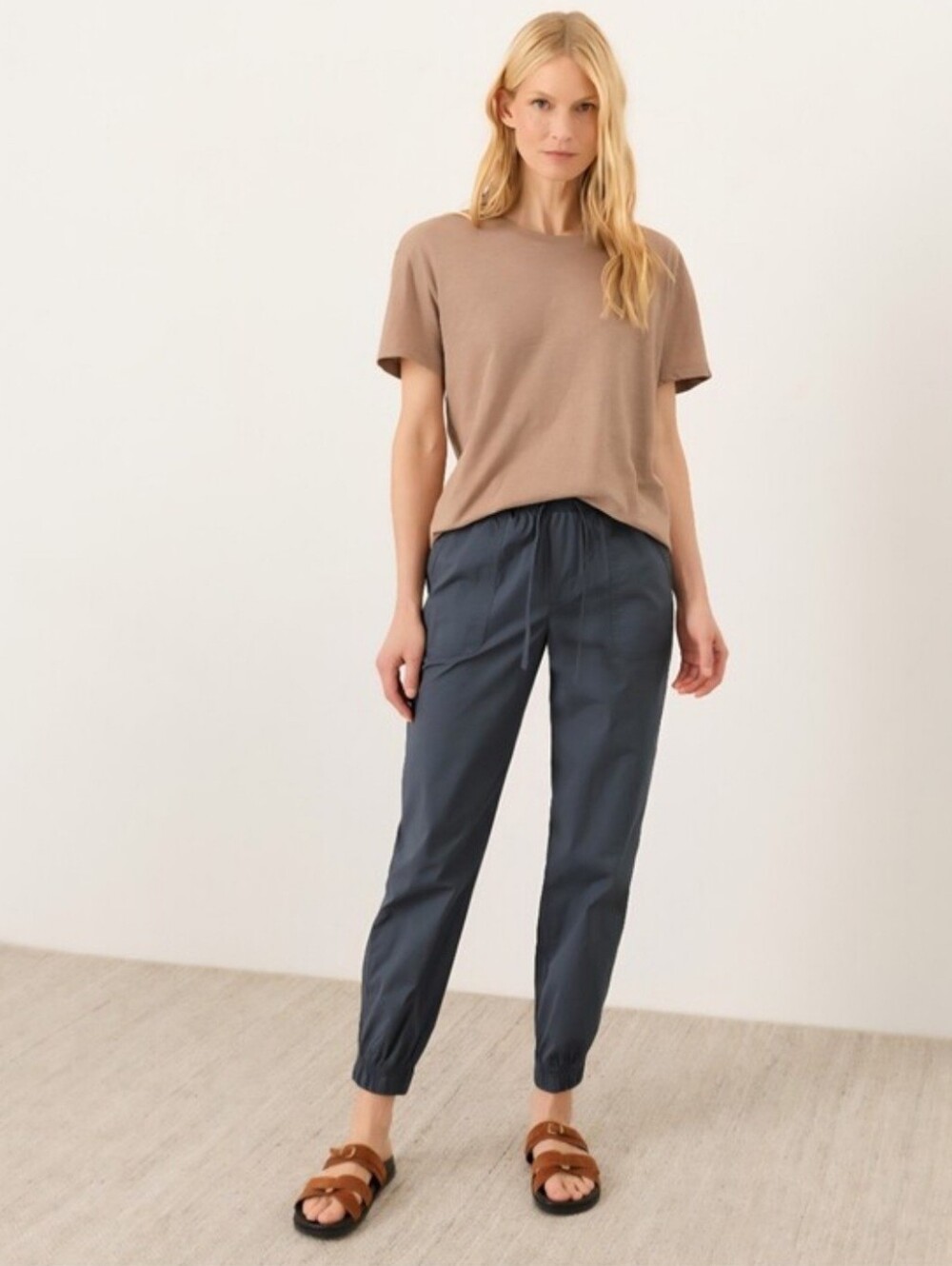 Pact Navy Casual Drawstring Joggers. Women's Large. Gorpcore Casual